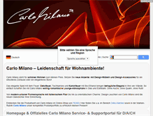 Tablet Screenshot of carlo-milano.com